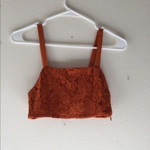 Orange Zara Crop Top